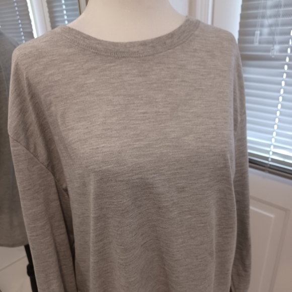4/$40 Gray Long Sleeve Tee - Size Large - Picture 2 of 7